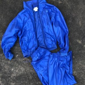 Vintage adidas blue size L wind breaker jump suit